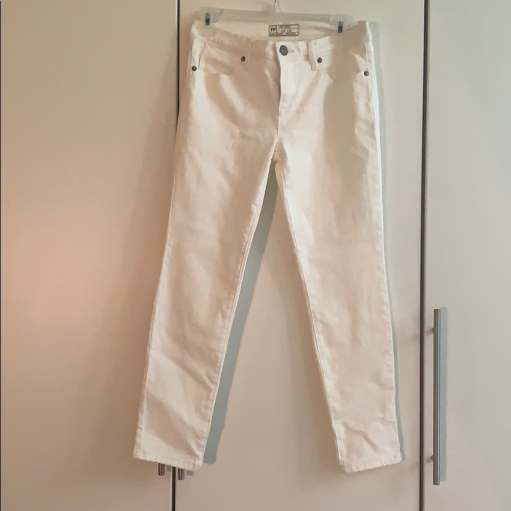 White free people pants
